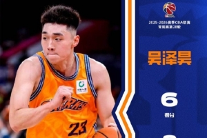 媒体人:前上海男篮球员吴泽昊新赛季有望加盟NBL上海玄鸟