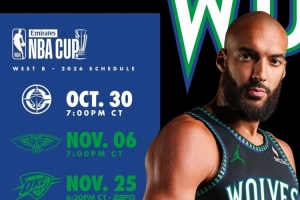狼队NBA杯赛程:主场打快船 随后客战鹈鹕&雷霆 末战主场打灰熊