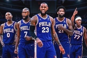 ESPN预测常规赛:76人&火箭东西部第四!湖人&勇士&热火打附加赛