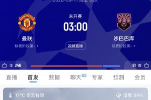 都看你了!欧冠首轮已亮相英超4队全胜,曼联明天主场战沙巴巴库