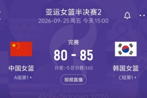 差距悬殊!韩国女篮本场三分球41中12 中国女篮13中0