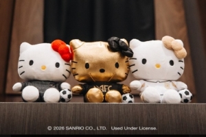 可爱!洛杉矶FC联动Hello Kitty,推出联名玩偶产品
