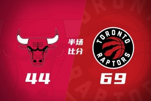 猛龙半场69-44领先公牛 伦纳德回归首秀11分5板2断 奎克利18分